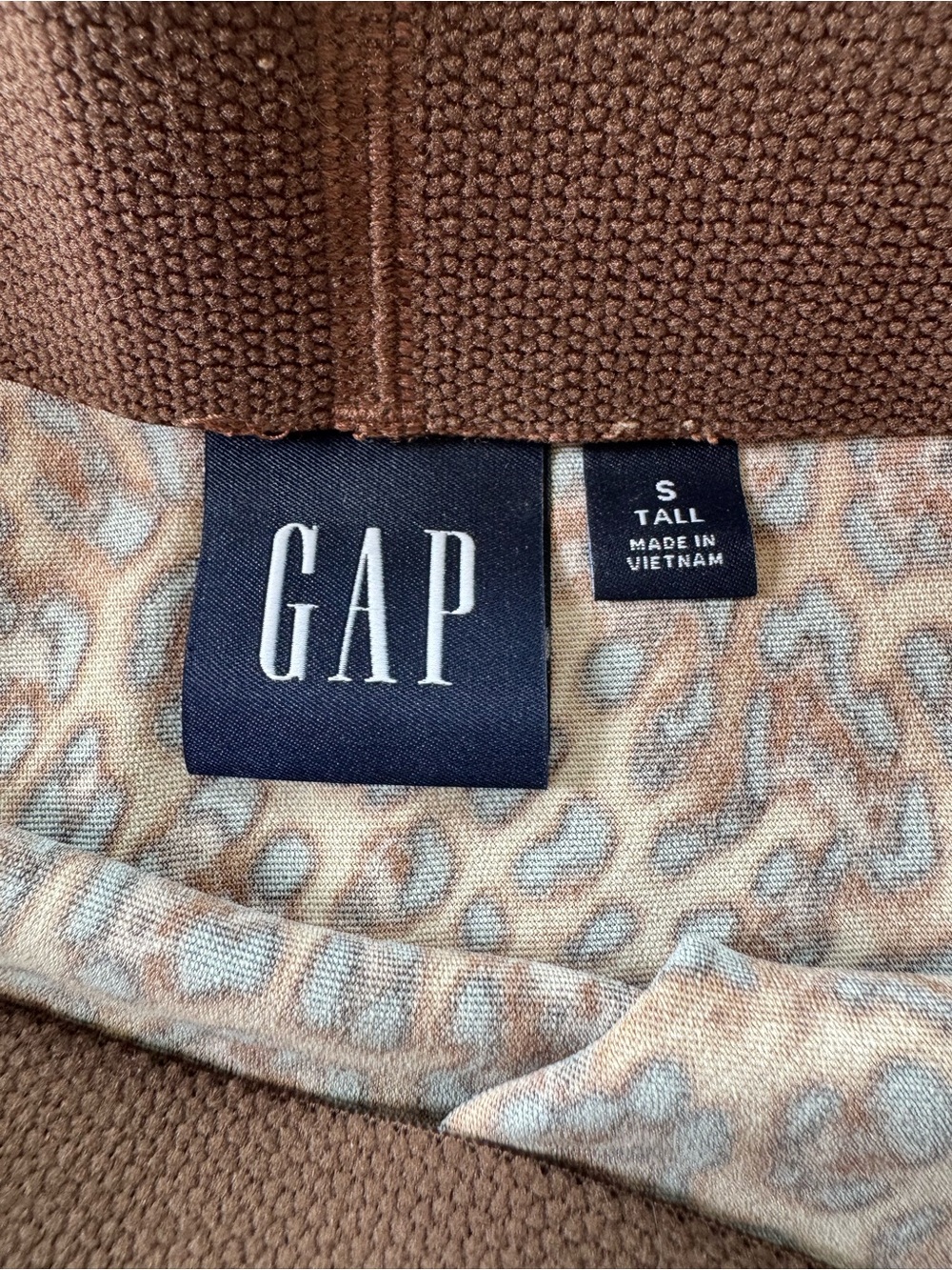 GAP Leopard Print Satin Maxi Skirt Brown and Black Size Small Tall - Picture 3 of 8